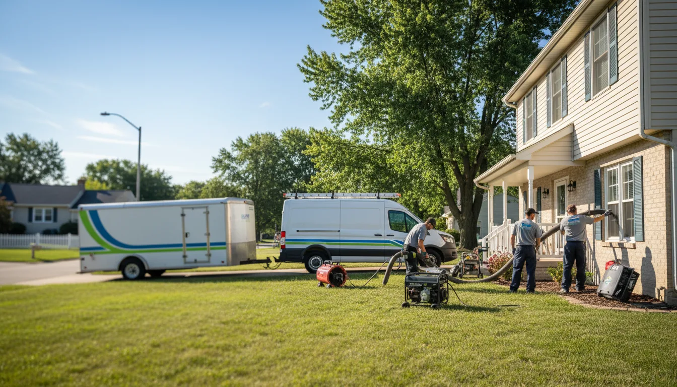 Flooded Basement Restoration And Cleanup With Repair in Nabb, IN near me